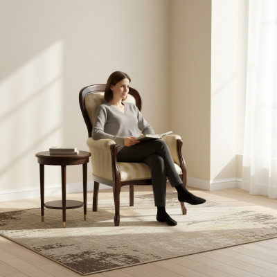 Luxe fauteuil woonkamer textiel fauteuil klassiek design bekleding
