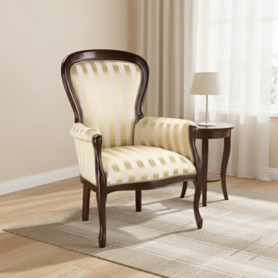 Luxe fauteuil woonkamer textiel fauteuil klassiek design bekleding