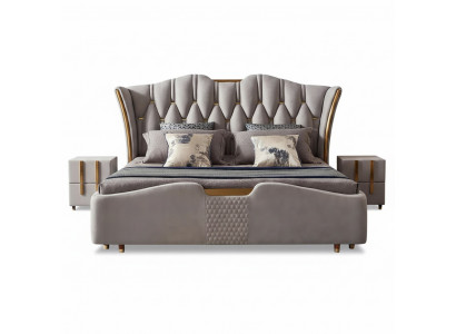 Chesterfield Bed Bekleding Ontwerp Luxe Tweepersoons Hotelbedden Luxe Hotel Nieuw