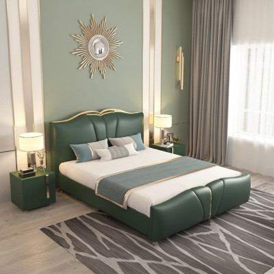 Ontwerp tweepersoonsbed bed slaapkamer meubilair 3-dlg set bedden compleet nachtkastjes