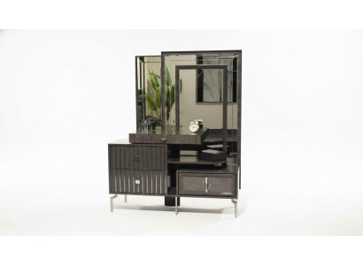 Zwarte make-uptafel Luxe houten console Designer slaapkamer meubels