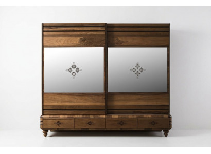 Moderne kledingkast Luxe kast Houten kasten Bruin Slaapkamer