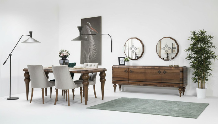 Klassieke bruine dressoir ontwerper luxe houten meubels ladenkast meubels