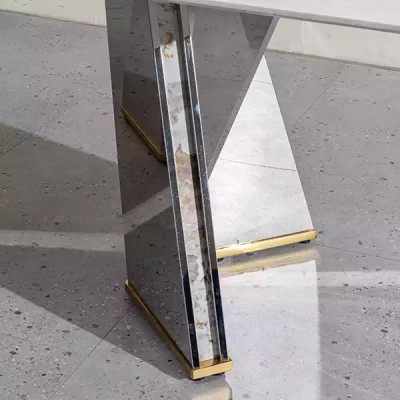 Luxe eettafel glazen tafel eetkamer luxe tafels Grijze tafel 200x100