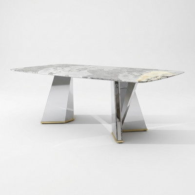 Luxe eettafel glazen tafel eetkamer luxe tafels Grijze tafel 200x100