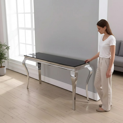 Metalen dressoir roestvrijstalen console tafels dressoir luxe eiken meubelen