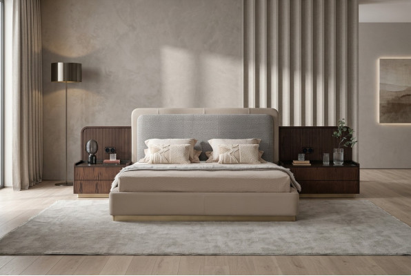 Slaapkamer set Luxe Compleet bed + 2x nachtkastjes 3-delig Modern set