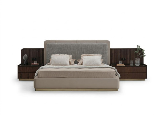 Slaapkamer set Luxe Compleet bed + 2x nachtkastjes 3-delig Modern set