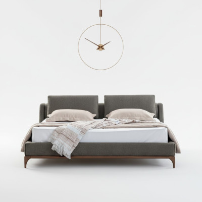 Bedden Slaapkamer Zwart Luxe Design Gestoffeerd Bed Designer Meubels Nieuw