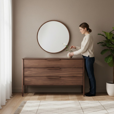 Commodespiegel Moderne commode met spiegel Luxe modern design commodes