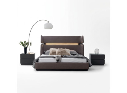 Luxe slaapkamer set bed met 2 nachtkastjes Modern Design Set