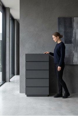 Ladenkast Slaapkamer Hout Grijs Modern ontwerpen Ladenkasten Dressoir Meubels