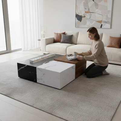 Luxe salontafel Luxe design woonkamertafel Moderne design tafels