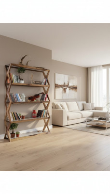 Boekenplank Modern Houten Kast Kast Kantoor Designer Inrichting Planken