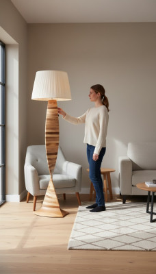 Luxe vloerlamp moderne ontwerpen houten vloerlamp verlichting