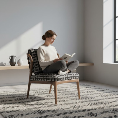 Fauteuil Woonkamer Moderne Luxe Ontwerp Grijs Eenzitter Bank Meubels
