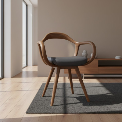 Stoelen Woonkamer Eetkamer Fauteuil Houten stoel met armleuning Eetkamer meubels