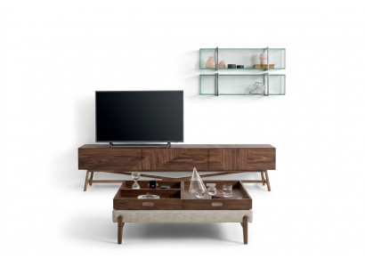 Woonkamer Tv-meubel met 2x wandplank Luxe design Sideboard Woonkamerwand Translation: Woonkamer TV-meubel met 2x wandplank Luxe design Sideboard Woonkamerwand