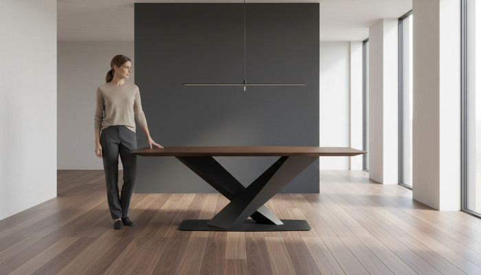 Eettafel Bruin Eetkamertafels Modern Luxe Tafel Elegant Ontwerp