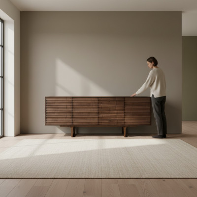 Moderne eetkamer buffet luxe ontwerpen houten meubels dressoir kasten.