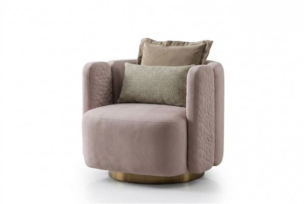 Stijlvolle fauteuils woonkamer Roze Moderne houten bank Lounge Club meubels