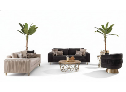 Elegante bankstel bankstel 3+3-zits met fauteuil voor woonkamer Nieuw design