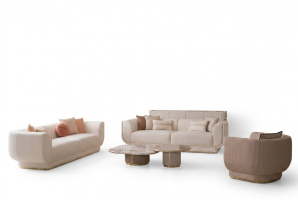 Sofa set 3+3+1 zitbank zitkussen design luxe meubels nieuw