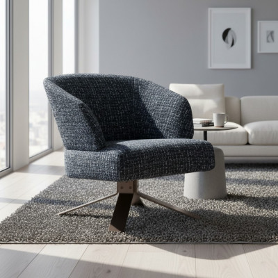 Luxe fauteuil Ergonomische loungestoel bekleding modern design