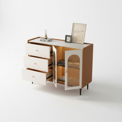 Moderne houten ladekast wit lowboards woonkamerkast nieuw