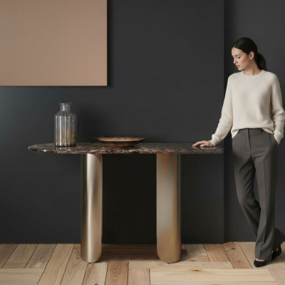 Console tafel Ontwerp Hout Tafel Console tafels Luxe Tafels Sideboard