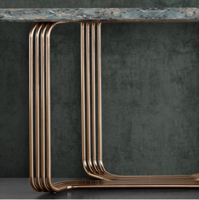 Console tafel hout tafel console luxe console tafels design roestvrij staal