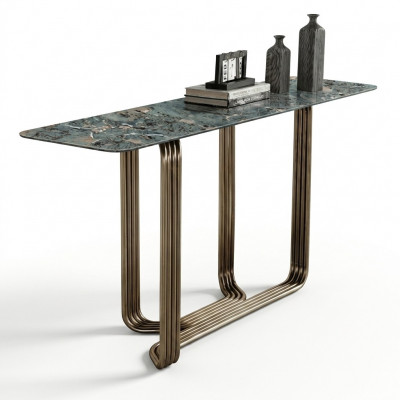 Console tafel hout tafel console luxe console tafels design roestvrij staal