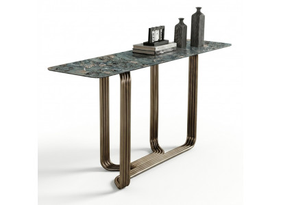Console tafel hout tafel console luxe console tafels design roestvrij staal