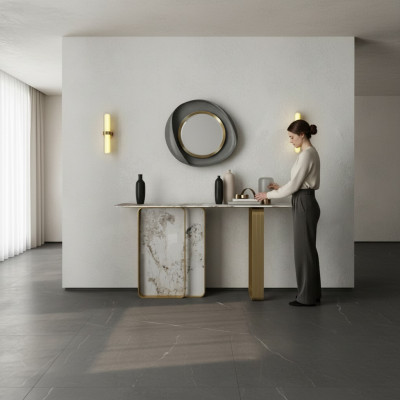 Console tafel Ontwerper houten tafel console consoles meubels