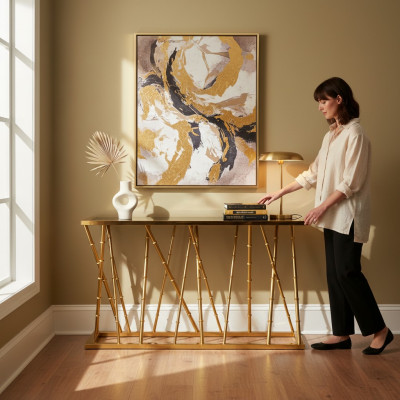 Console Design Roestvrijstalen Tafel Console Luxe Tafel Nieuw