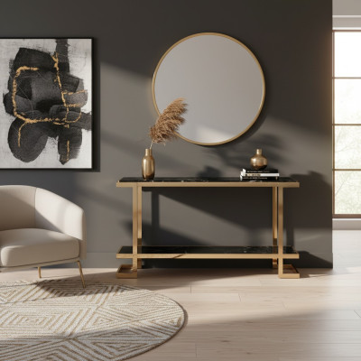 Woonkamer console tafel modern luxueus roestvrijstalen tafel console goud