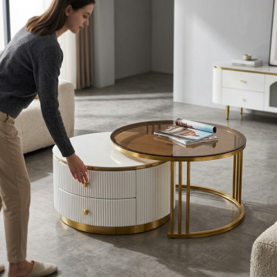Salontafel Woonkamermeubels Luxe Houten Tafels Salontafels 80x40,5 Tafel