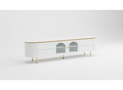 Ovale televisiestandaard rtv laag tv dressoir tv dressoir woonkamer houten meubels