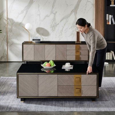 Woonkamerontwerptafels Meubels Luxe Bijzettafel Hout Modern Salontafel