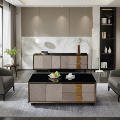 Woonkamerontwerptafels Meubels Luxe Bijzettafel Hout Modern Salontafel