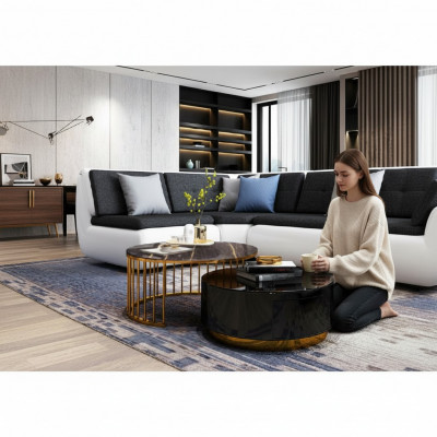 Moderne salontafel inrichting Woonkamer meubels Zwart Tafels