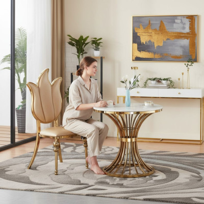 Tafel Eettafel Modern Bijzettafel Ontwerp Woonkamer Hout Inrichting