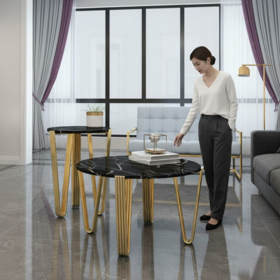 Woonkamer Design salontafel meubels tafel luxe bijzettafel modern.