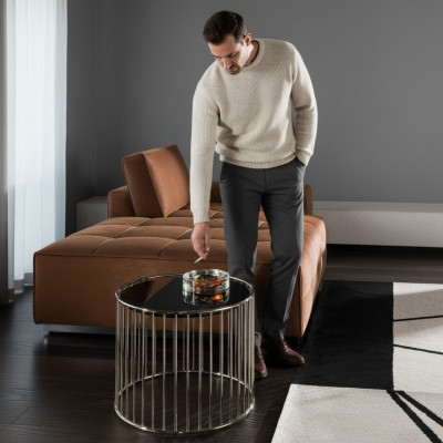 Bijzettafel Tafel Ontwerp Salontafel Woonkamer Ontwerp Modern Roestvrij staal