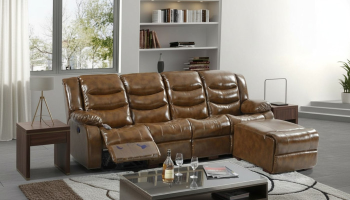 Ontwerp bank 4-zits woonkamer meubels luxe bank Poef luxe meubels