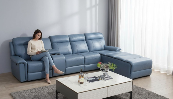 Hoekbank Bank Bank L Vorm Luxe Woonkamer Modern Design Meubels