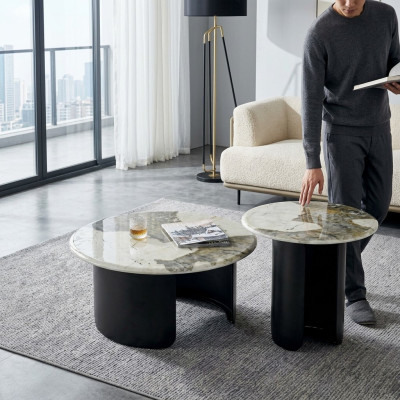 Salontafel Luxe Marmer Woonkamerontwerp Koffietafel Meubels Nieuw