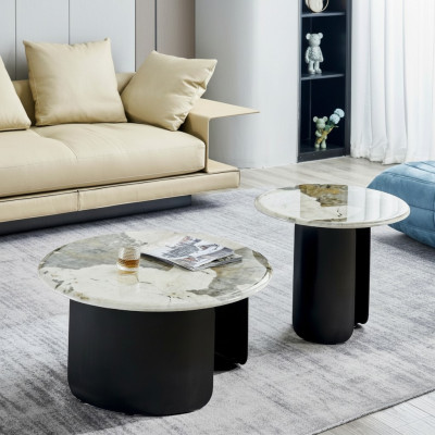 Salontafel Luxe Marmer Woonkamerontwerp Koffietafel Meubels Nieuw