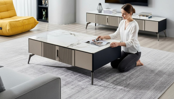 Salontafel Woonkamer Design Meubels Tafel Luxe Bijzettafel Hout Modern
