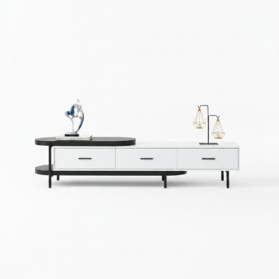 Woonkamer wandmeubel RTV Lowboard hout wit meubels nieuw modern design